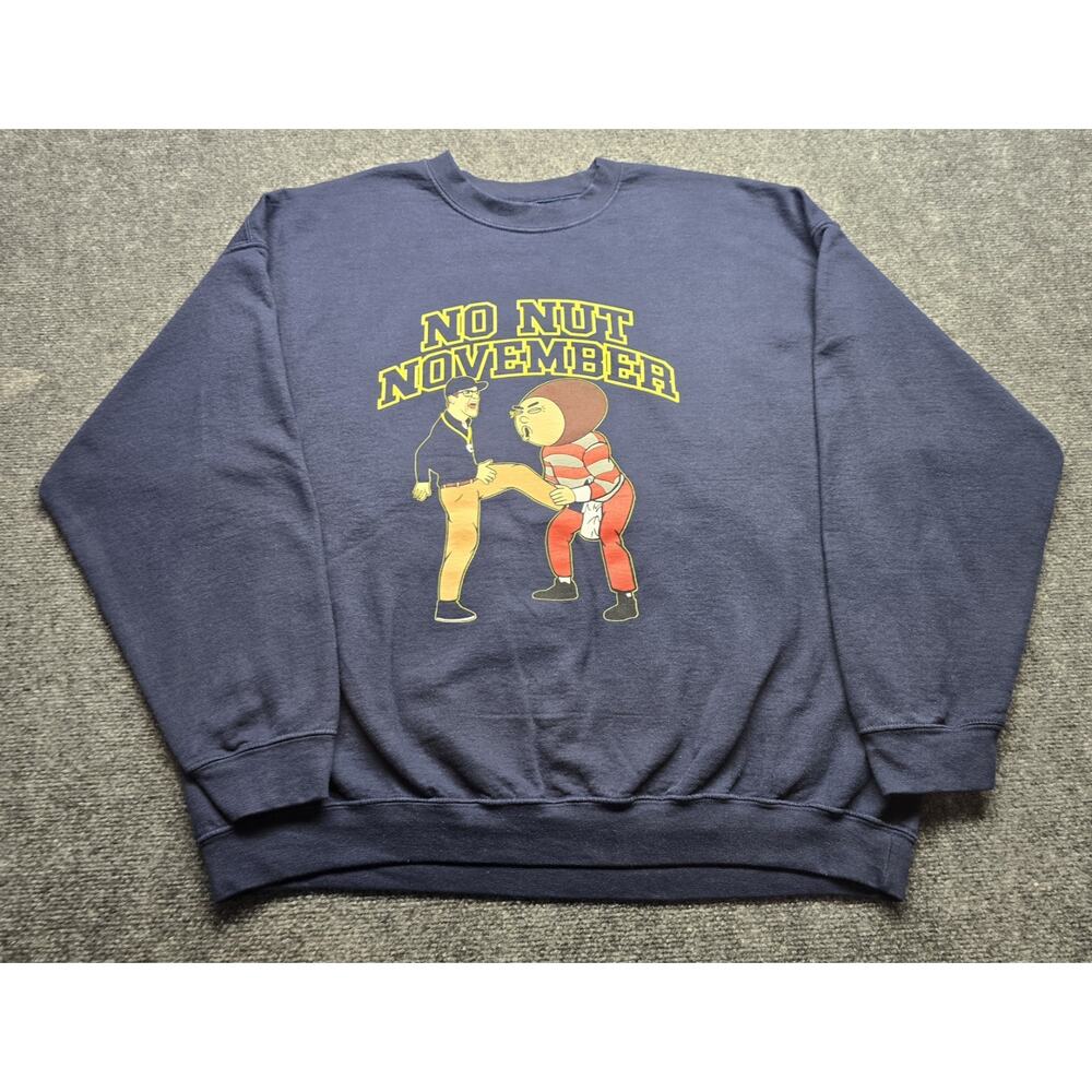 Michigan Wolverines Jim Harbaugh No Nuts November Sweatshirt 2XL